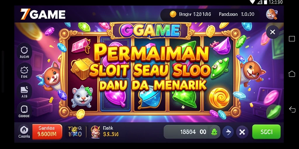 Tangkapan layar menunjukkan permainan slot yang menarik dan interaktif.