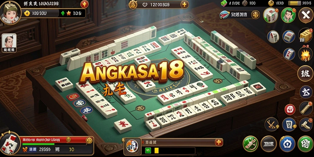 Tampilan gameplay Mahjong yang menantang dan menarik.