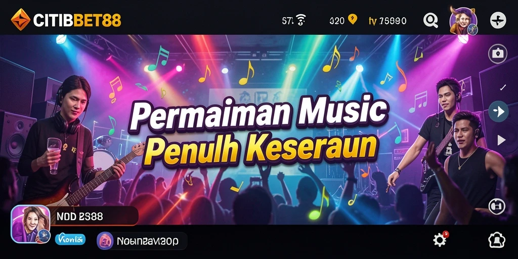 Tampilan screenshot CITIBET88 menunjukkan gameplay seru dengan berbagai lagu.