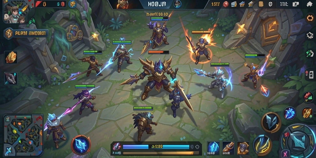 Tangkapan layar gameplay seru dari HARAPJP yang menunjukkan aksi tim.