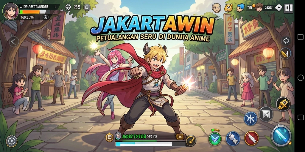 Tampilan gameplay seru dari JAKARTAWIN yang penuh warna.